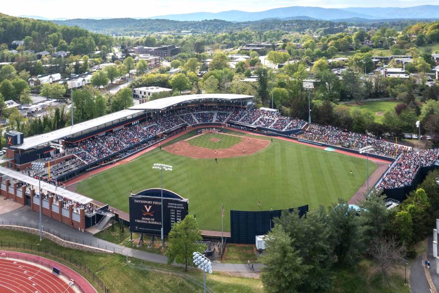 aerial photo of Davenport Field at Disharoon Park