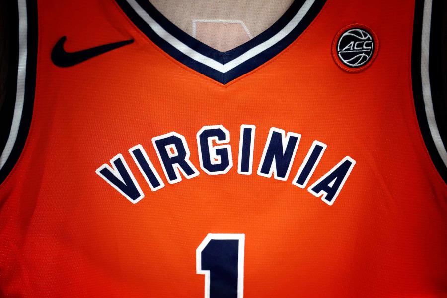 A close up of the new Virginia jersey