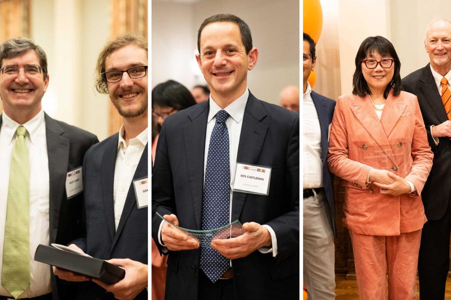 Several UVA researchers accept awards from the vice president 