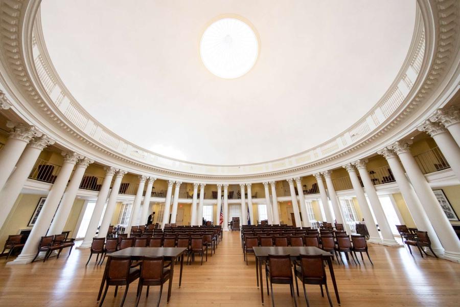 A wide view of the Dome room