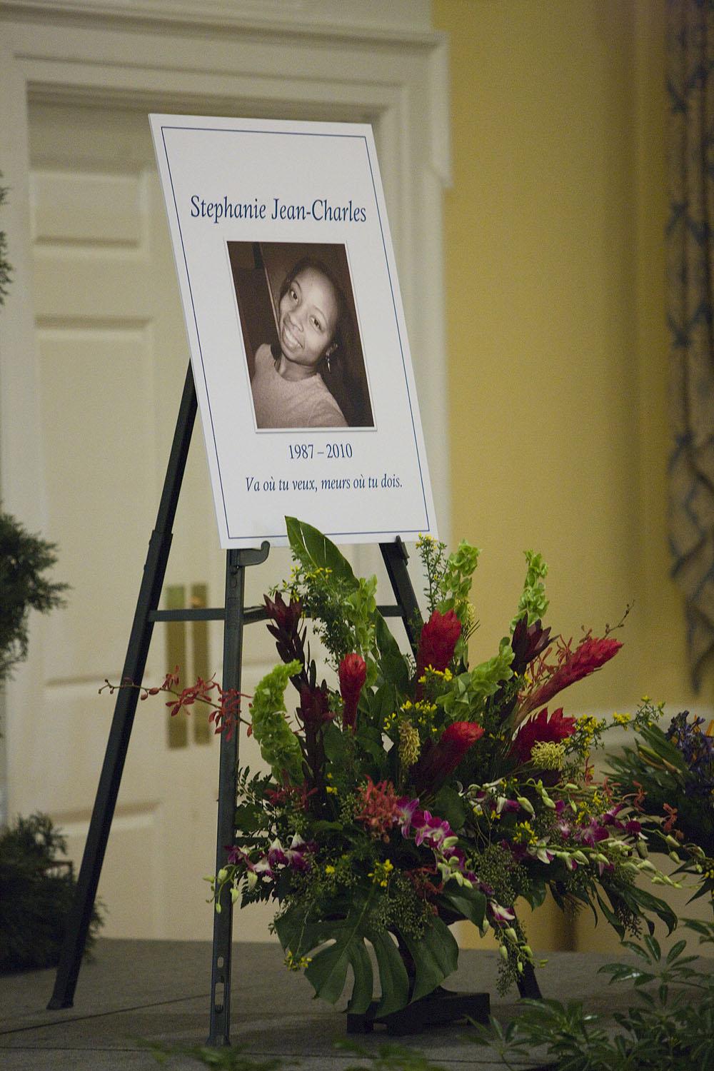 Stephanie Jean-Charles, a graduate student home for the holidays, died Jan. 12 when the massive earthquake struck Haiti. (Click for high-res version)