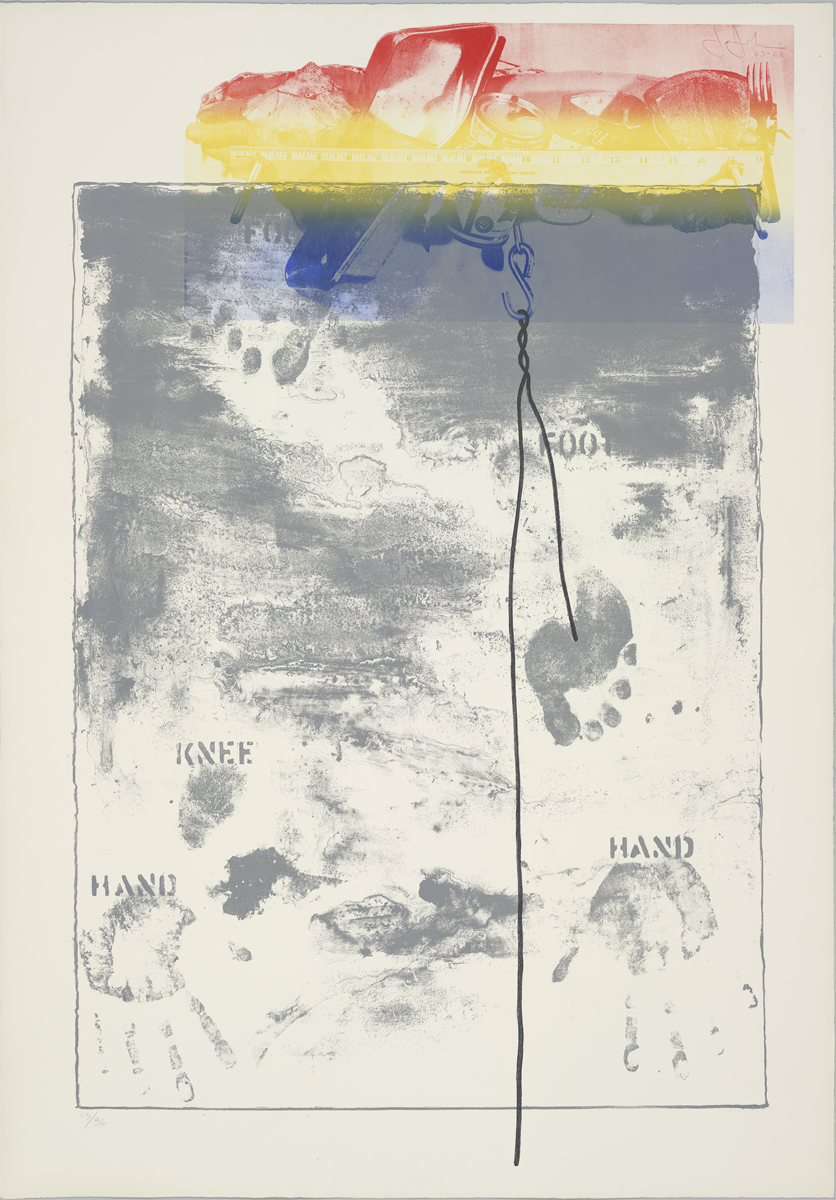 Jasper Johns, “Pinion,” edition 13/36, 1966. Lithograph. Publisher: Universal Limited Art Editions, West Islip, NY. Printer: Zigmunds Priede. Courtesy of the Collection of Jordan D. Schnitzer, 2006.108.