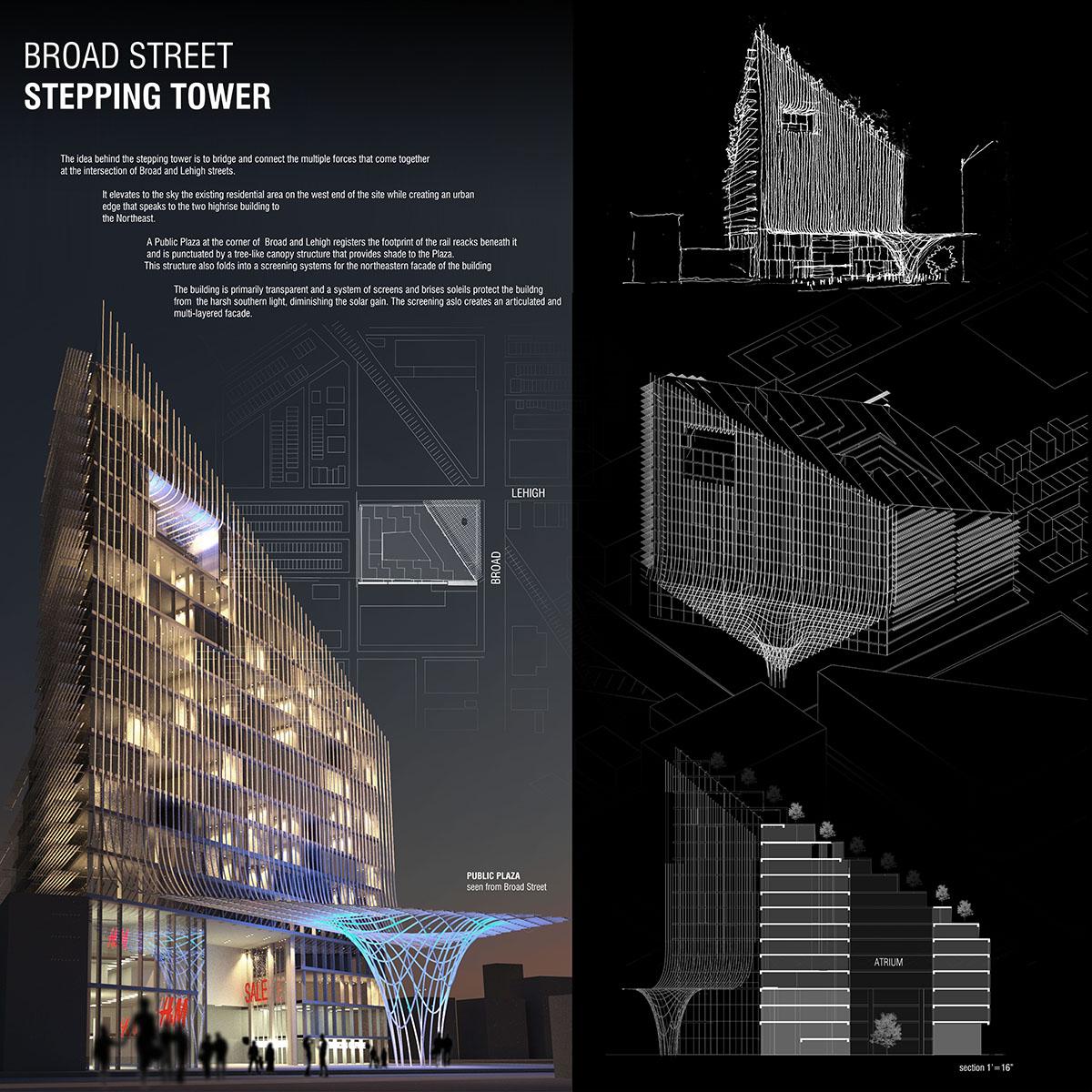 Victor Hugo De Souza Azevedo, a fourth-year student in U.Va.'s School of Architecture, won the recent Student Design Sketch Competition held by BLT Architects in Philadelphia.
