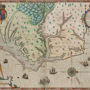 Part of America, now called Virginia, by Theoduros Bry, 1590