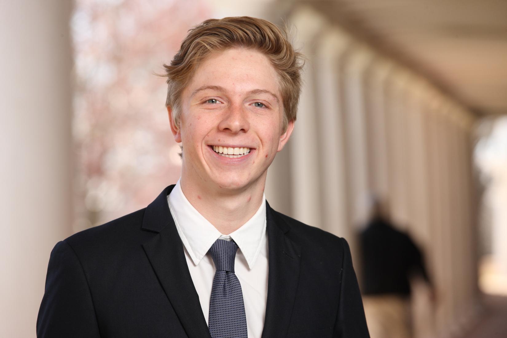 White student in the principles office 7