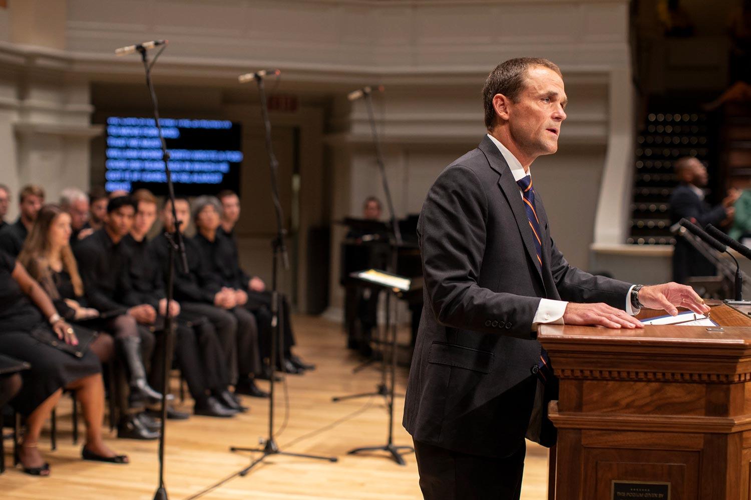 read president james e ryan s address the imperfect pursuit of
