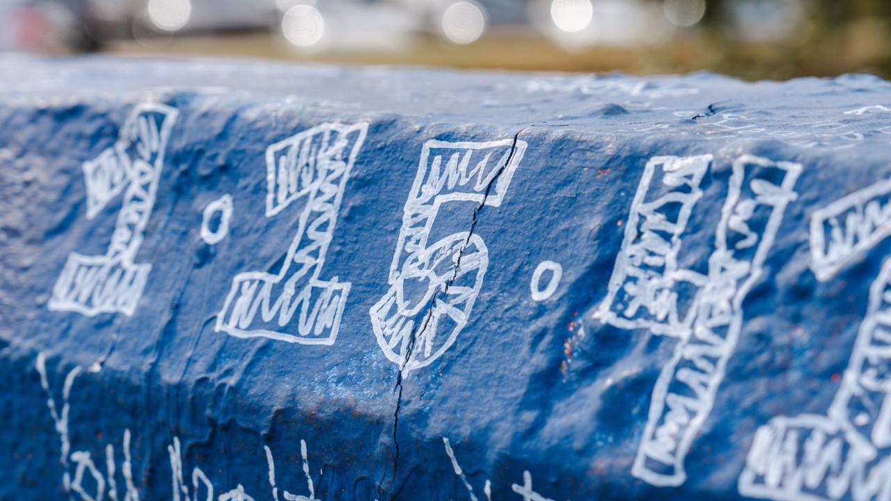 Close up of Beta Bridge painted 1 · 15 · 41