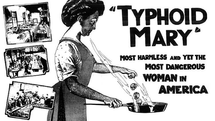 Add that reads Typhoid Mary most harmless and yet the most dangerous woman in America