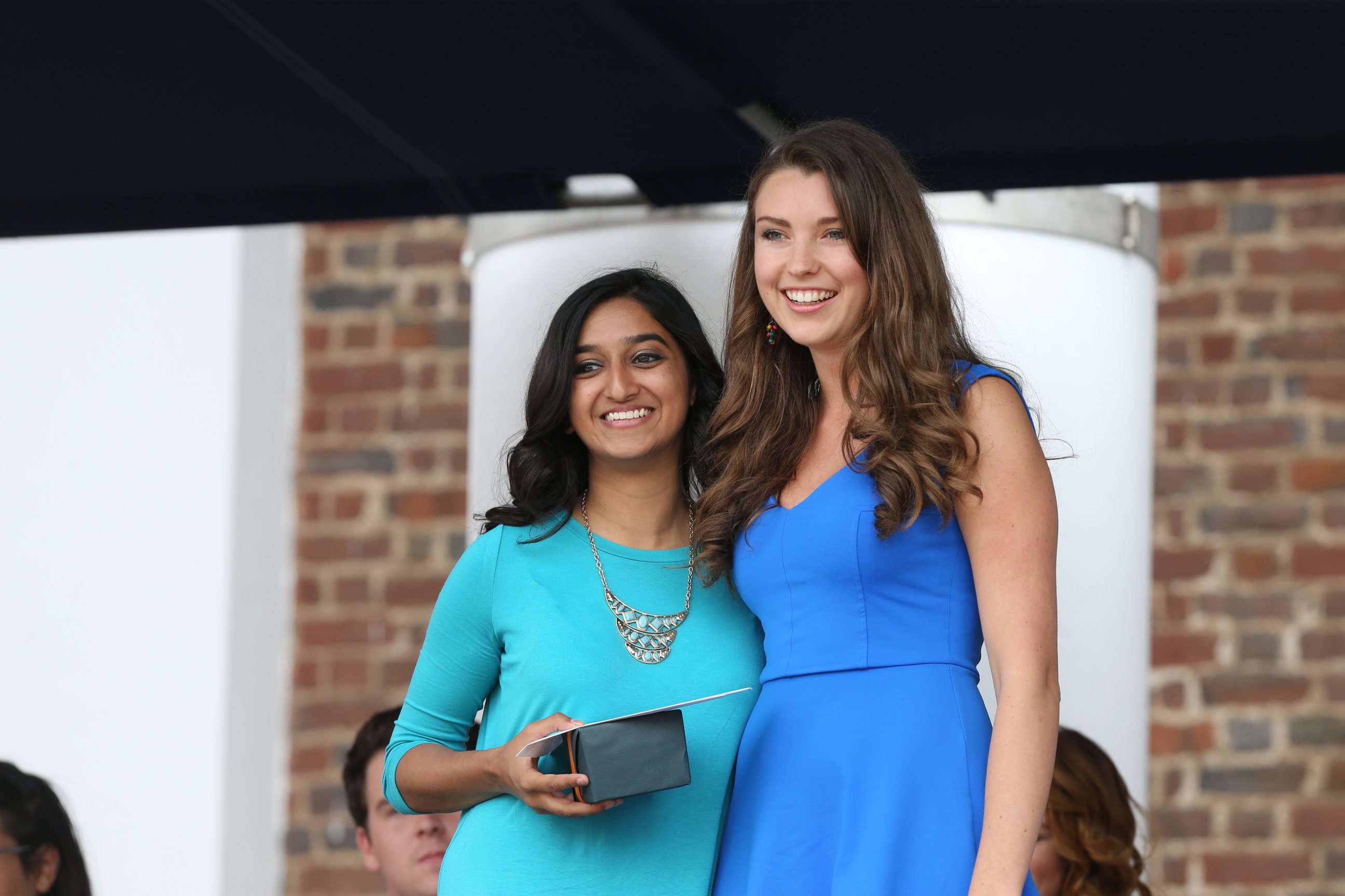 Mayura Iyer, left, received the Class Award for Cultural Fluency.