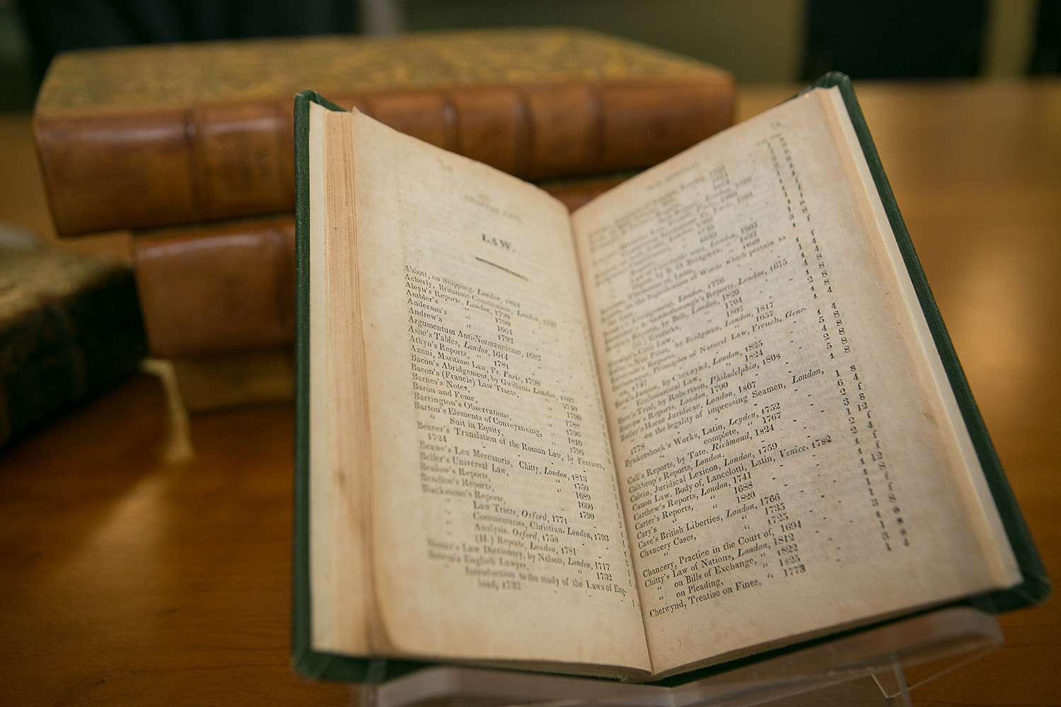 Books from Thomas Jefferson’s 1828 Catalogue, shown here, will now be digitized and made available online.