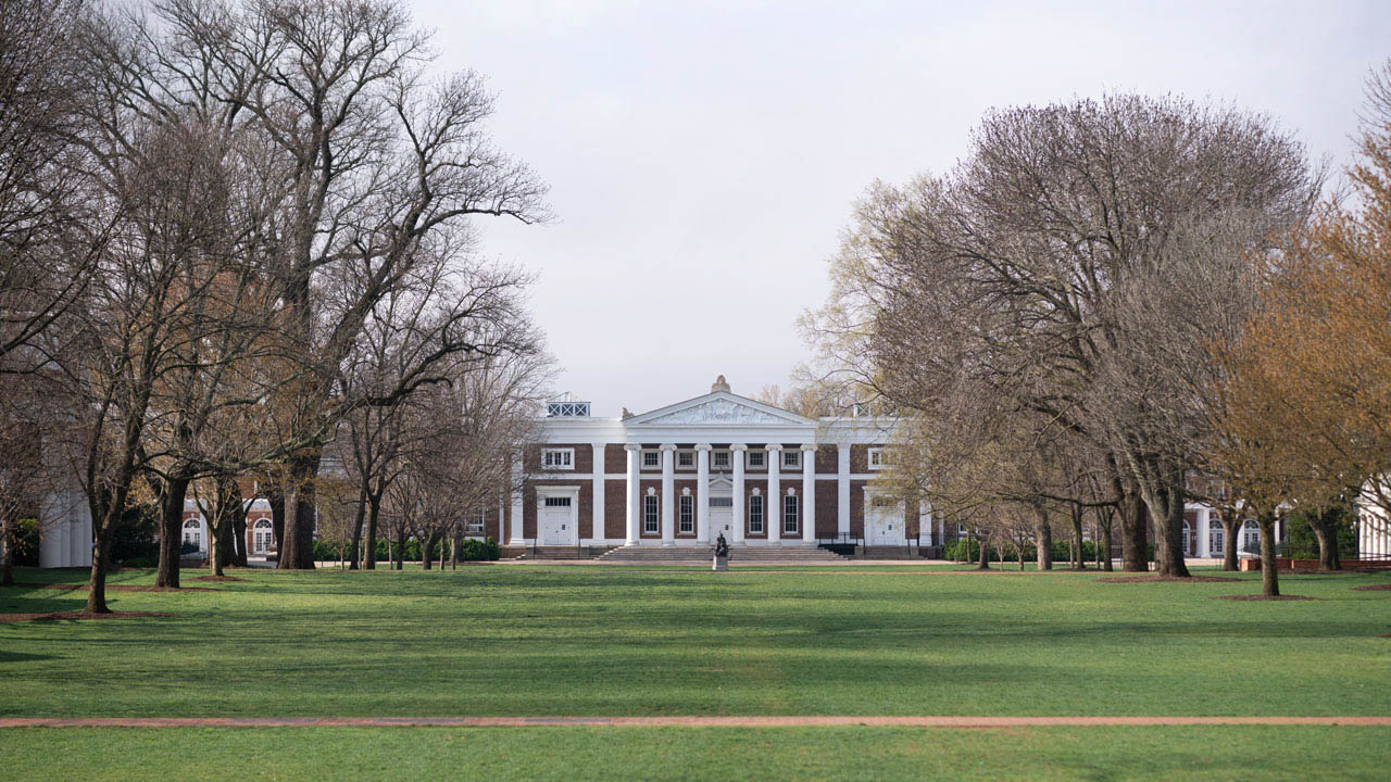 Cabell hall from the lawn