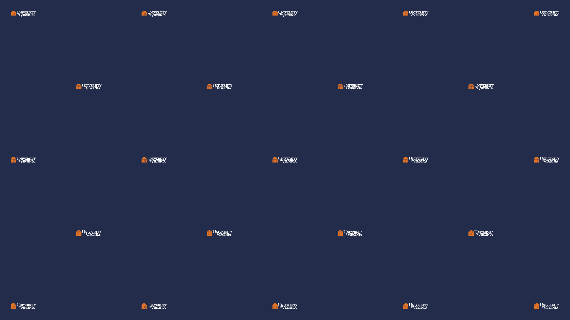 Blue background with UVA logo evenly spaced out on it