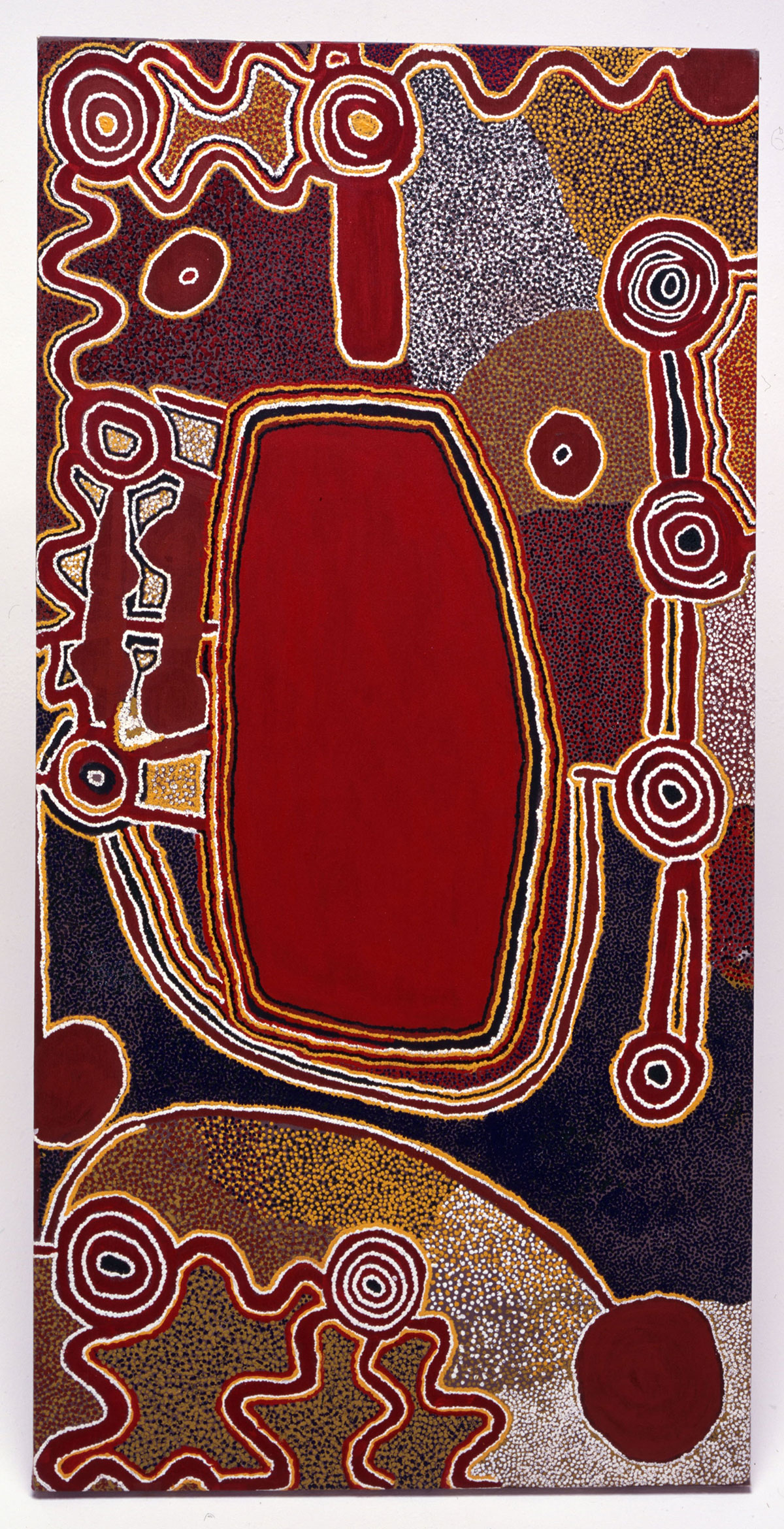 abstract Aboriginal artwork painting.