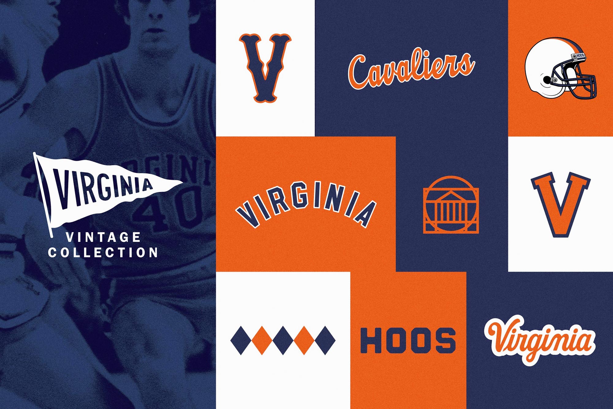 Virginia Vintage logo Collage
