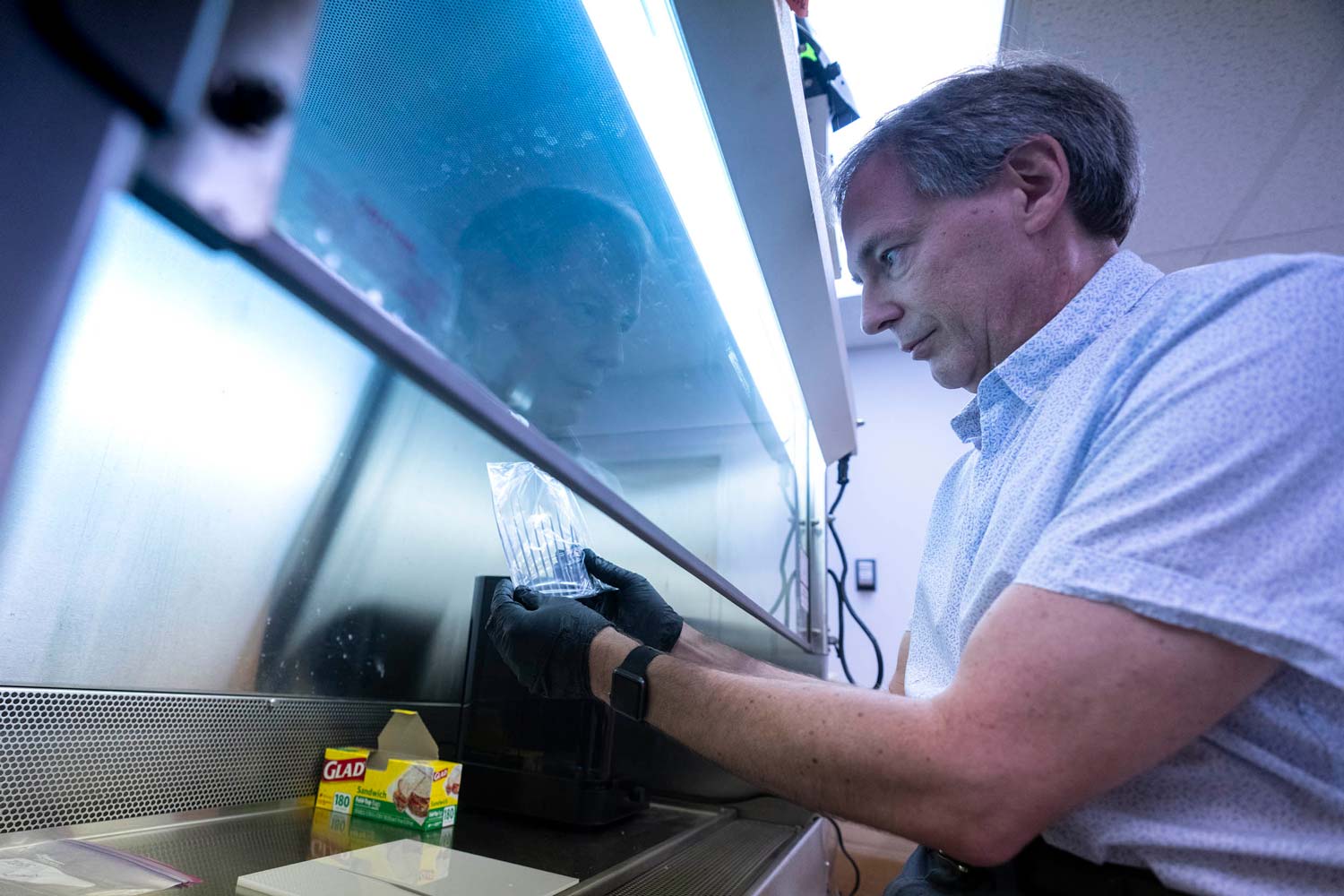 Man working in a lab