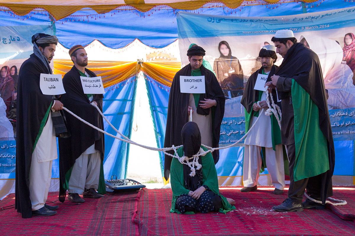 To celebrate International Women’s Day, IOM’s IT department put on a short play about the treatment of women in Afghanistan, highlighting inequities and encouraging progress.