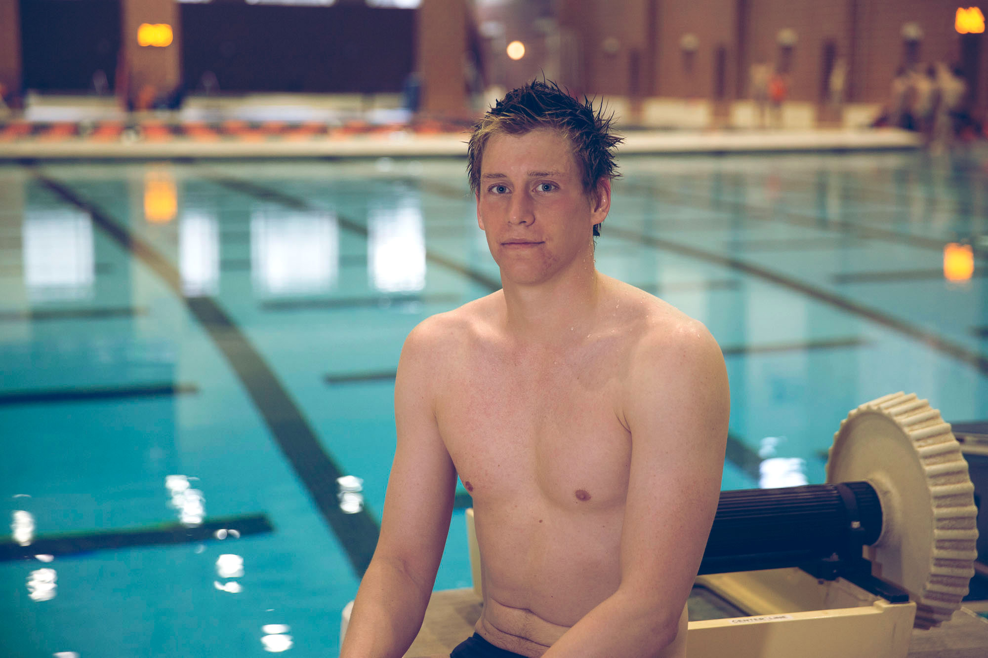 Fourth-year student Yannick Kaeser (Photos by Dan Addison)