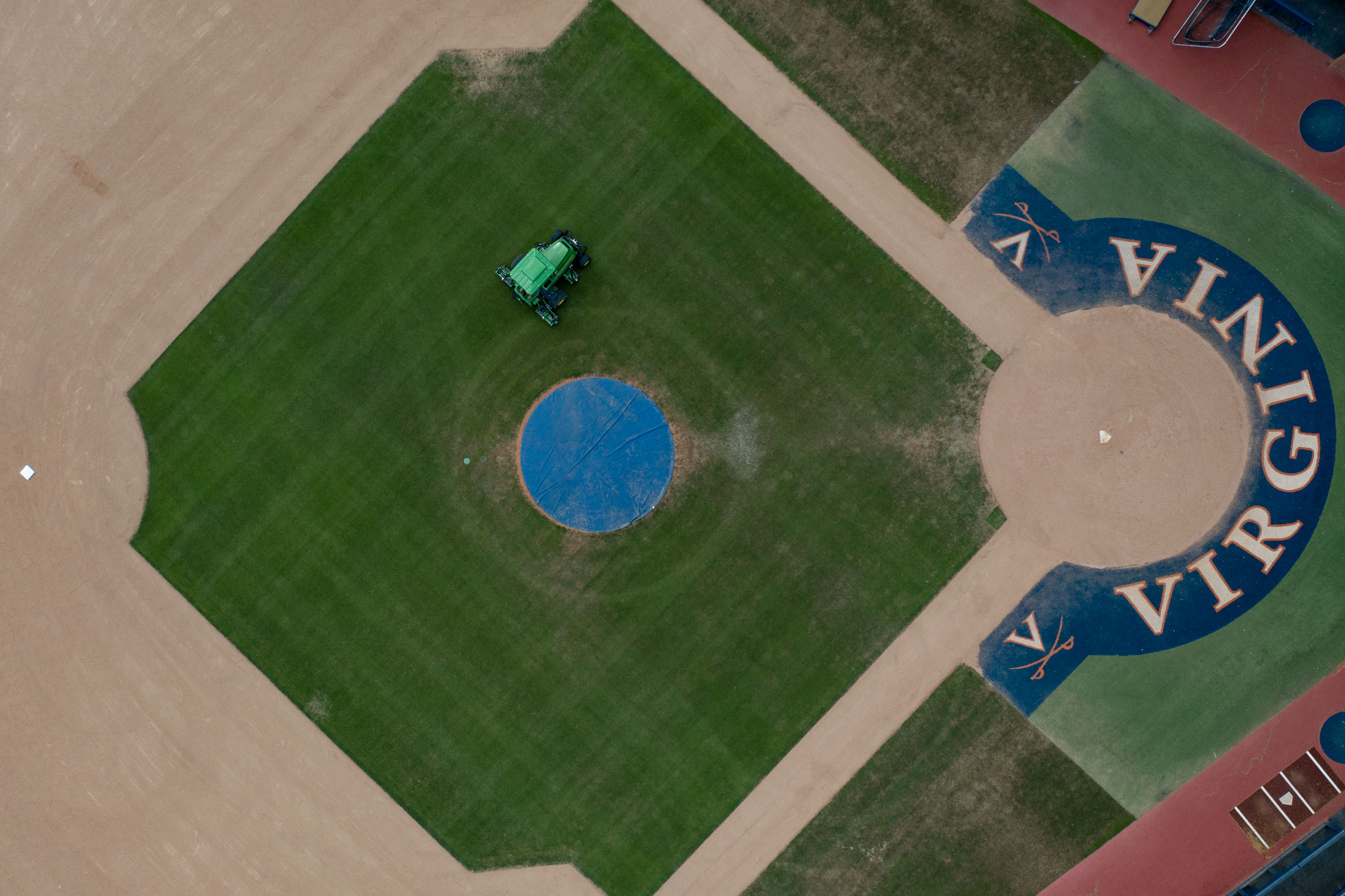 Arial View of the Baseball field