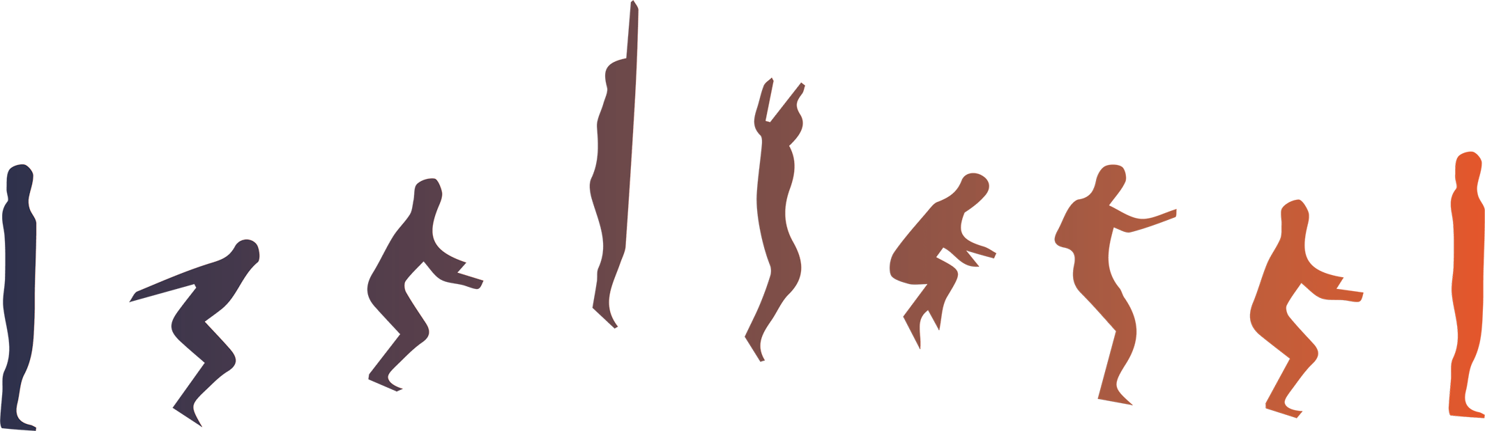 graphical depiction of a person jumping