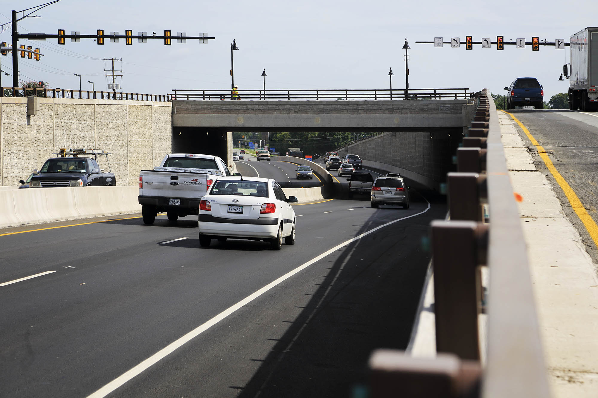 New completed overpass in Charlottesville