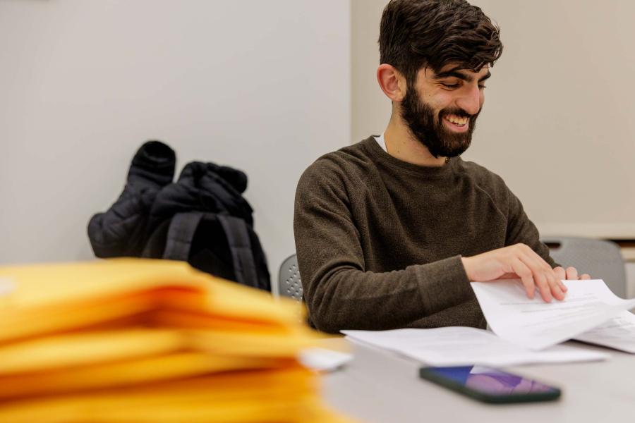 Portrait of Hovsep Seferian, UVA Department of Politics honors student.